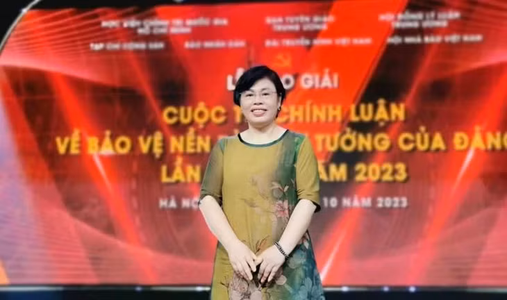 Bài viết của Giáo sư Phan Kim Nga về tác phẩm của Tổng Bí thư Nguyễn Phú Trọng, đã đoạt giải cuộc thi chính luận về bảo vệ nền tảng tư tưởng của Đảng năm 2023. (Ảnh do nhân vật cung cấp)