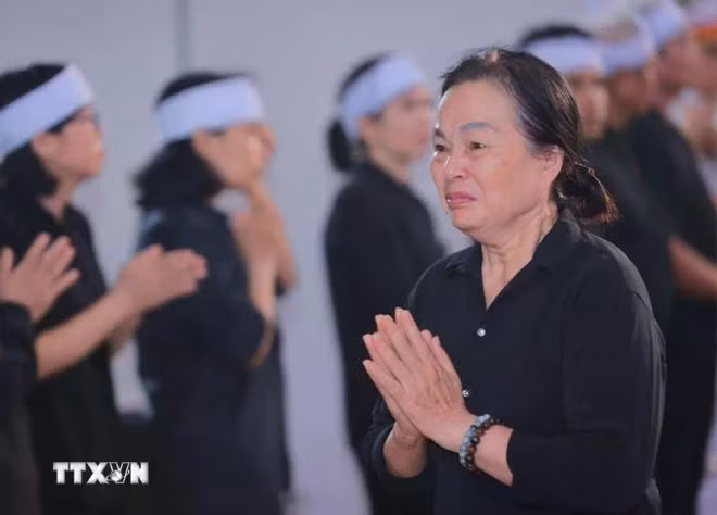 Nỗi buồn của người dân khi đến viếng Tổng Bí thư Nguyễn Phú Trọng. (Ảnh: TTXVN)
