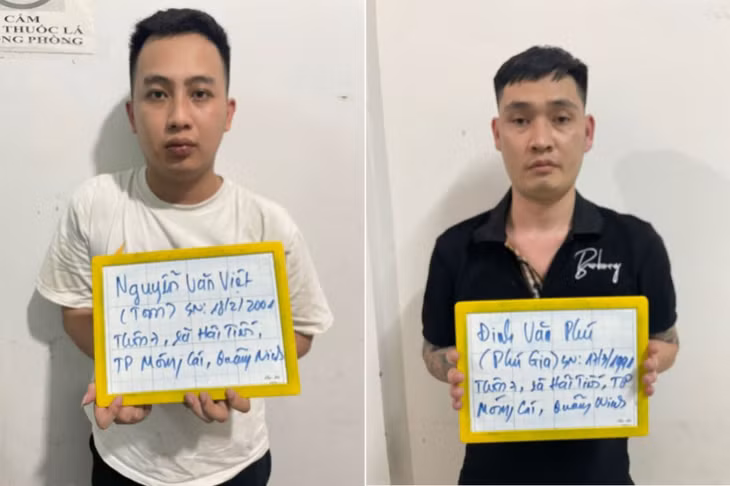 Các đối tượng chiếm đoạt tài sản qua mạng bị bắt giữ.