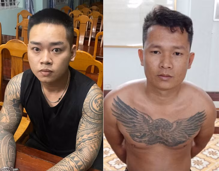 Các đối tượng bị bắt.