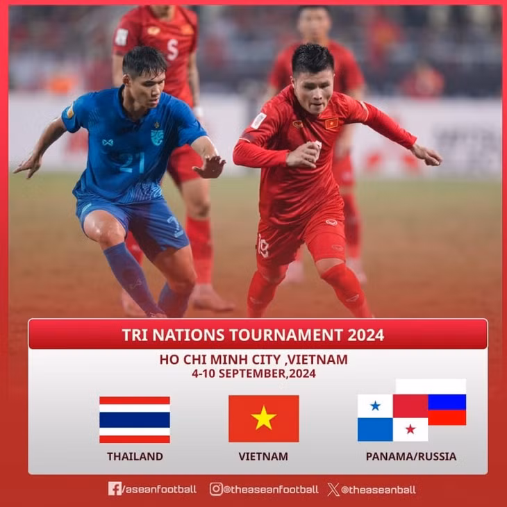 Việt Nam dự kiến giao hữu Panama hoặc Nga (Ảnh: Asean Football)