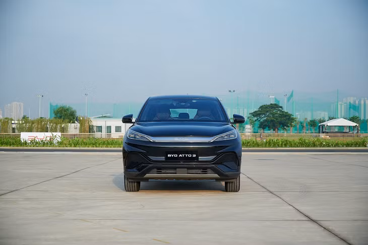 Chiếc BYD Atto 3 tại sự kiện lái thử xe ở TP.HCM giữa tháng 6/2024.