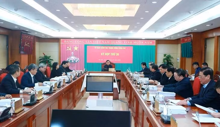 Ủy ban Kiểm tra Trung ương họp Kỳ thứ 36. (Ảnh: TTXVN)