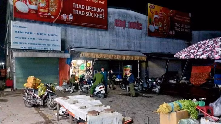 Chợ Đước, nơi xảy ra vụ hỏa hoạn.