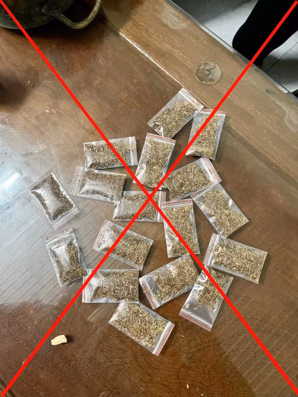 Tang vật là ma tuý "cỏ" bị thu giữ.