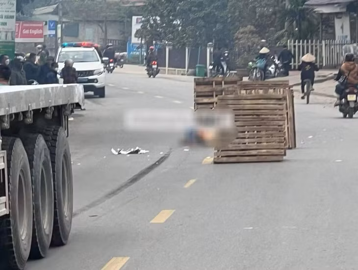 Hiện trường vụ tai nạn.
