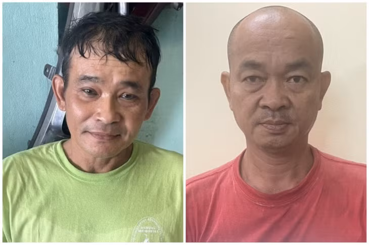 Đối tượng Trang Sĩ Uyển và Võ Văn Việt tại cơ quan điều tra.