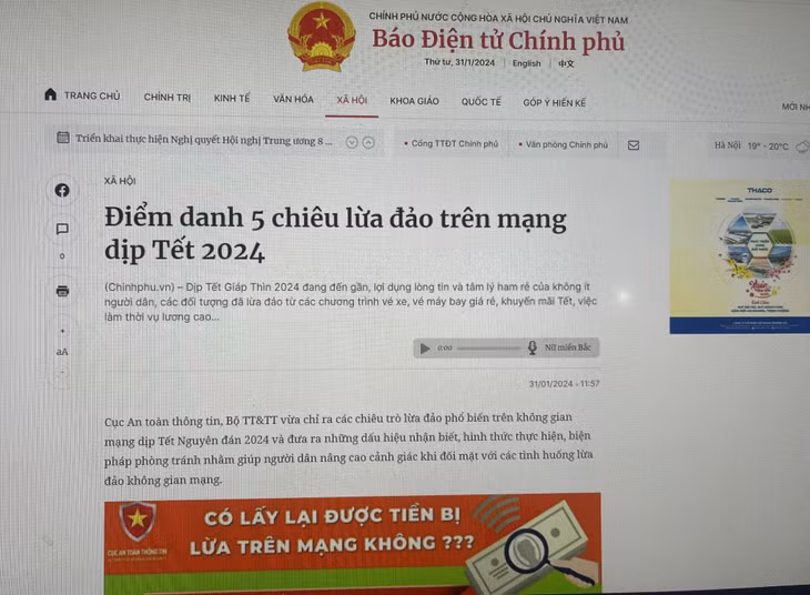 Người dân cần chủ động nắm bắt thông tin về những chiêu trò lừa đảo không gian mạng.