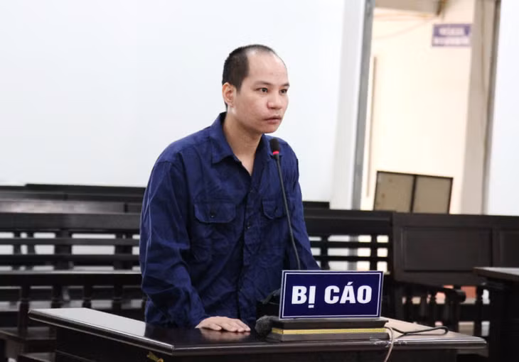 Bị cáo Nguyễn Văn Ướt tại phiên tòa sơ thẩm.