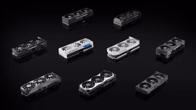 Các mẫu GPU của Nvidia. Ảnh: Nvidia
