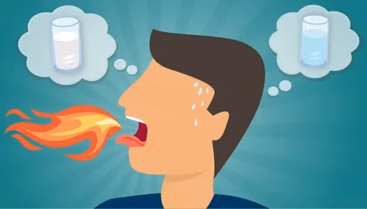 Có nhiều cách giảm cay khi ăn ớt. (Minh họa: WikiHow)