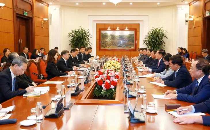Quang cảnh hội đàm. (Ảnh: Phương Hoa/TTXVN)