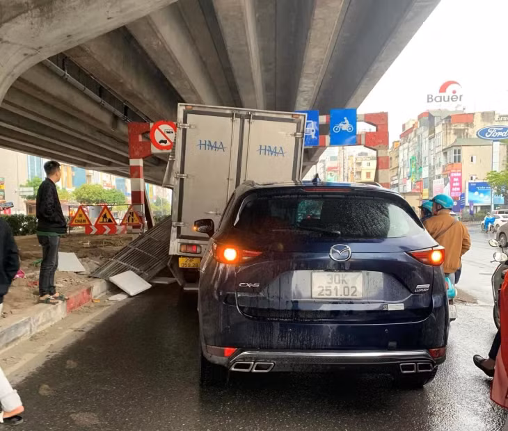 Hiện trường vụ tai nạn.