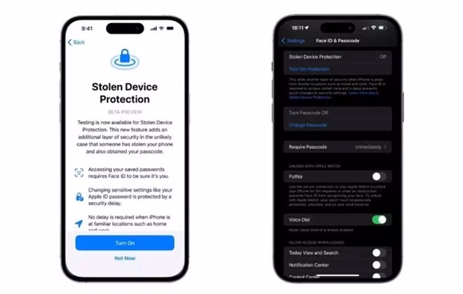 Tính năng chống trộm mới trên iPhone có lỗ hổng nguy hiểm. Ảnh: Chụp màn hình