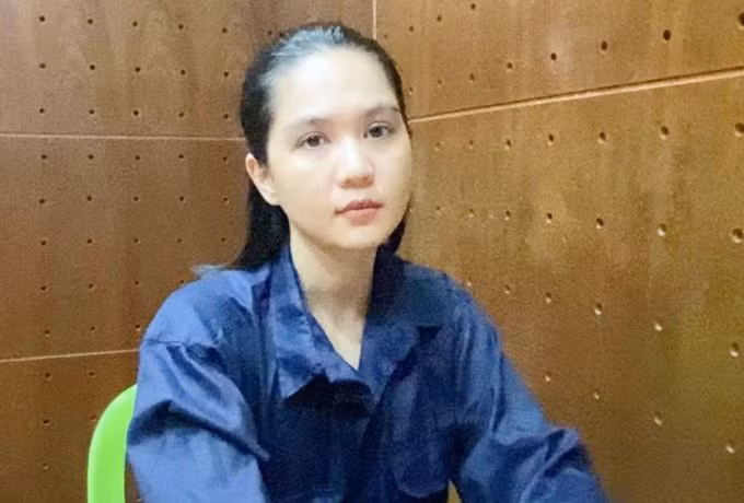 Ngọc Trinh trong trại giam. Ảnh: Công an cung cấp