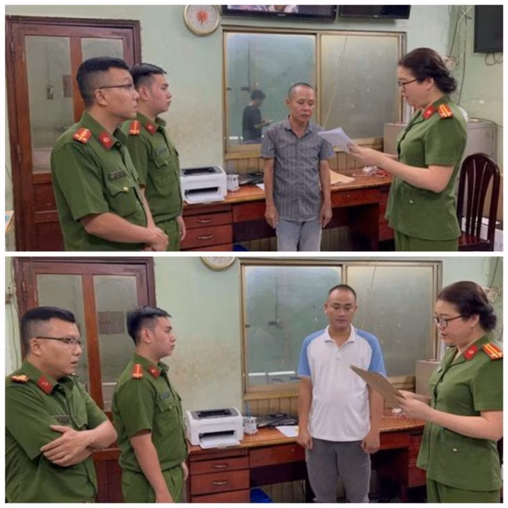 Tống đạt các quyết định khởi tố, bắt tạm giam đối với các bị can.