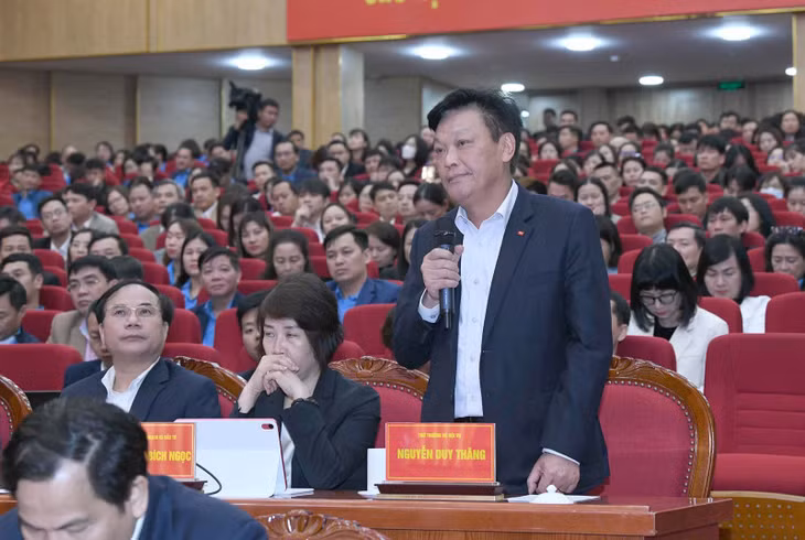 Thứ trưởng Bộ Nội vụ Nguyễn Duy Thăng phát biểu. Ảnh: Lâm Hiển