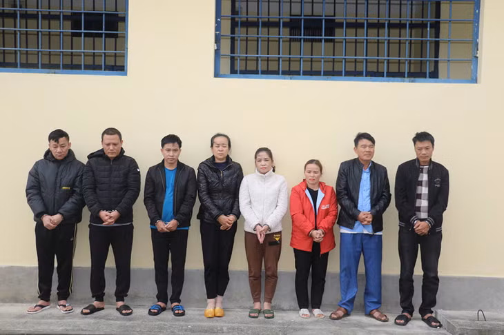 Các đối tượng trong đường dây đánh bạc quy mô lớn
