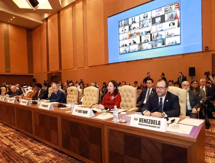Phó Chủ tịch nước Võ Thị Ánh Xuân dự Hội nghị Cấp cao lần thứ 19 Phong trào Không liên kết tại Kampala (Uganda). (Ảnh: TTXVN)
