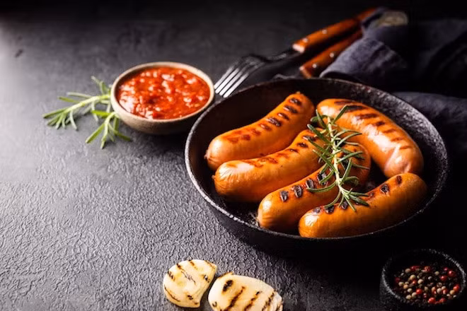 Người có nguy cơ bị gout nên tránh xa thịt lên men hoặc chế phẩm từ thịt. Ảnh minh hoạ: Freepik