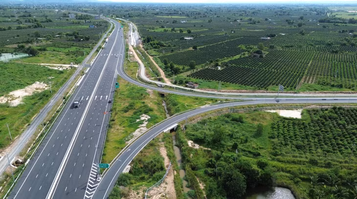 Một góc nút giao Ba Bàu nhìn từ trên cao.