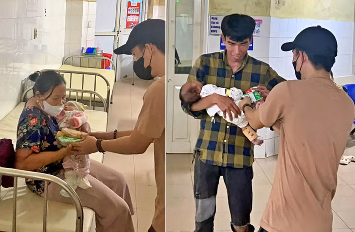 Toàn thay mặt cho mạnh thường quân, đem số suất ăn này đến phát tặng bệnh nhân nghèo...
