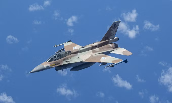 Tiêm kích F-16I Israel trong buổi diễn tập ngày 11/7. Ảnh: USAF