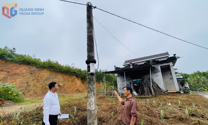 Các hộ dân thôn Quảng Mới, xã Đường Hoa được lắp đặt công tơ, sử dụng điện sinh hoạt ổn định.