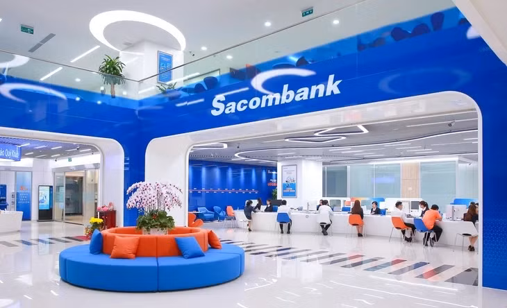 Phòng giao dịch của Sacombank - Nguồn: D.N.