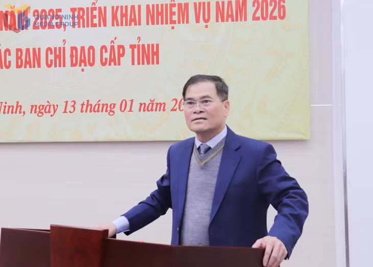 Đồng chí Bùi Văn Khẳng, Phó Bí thư Tỉnh uỷ, Chủ tịch UBND tỉnh phát biểu chỉ đạo tại hội nghị.