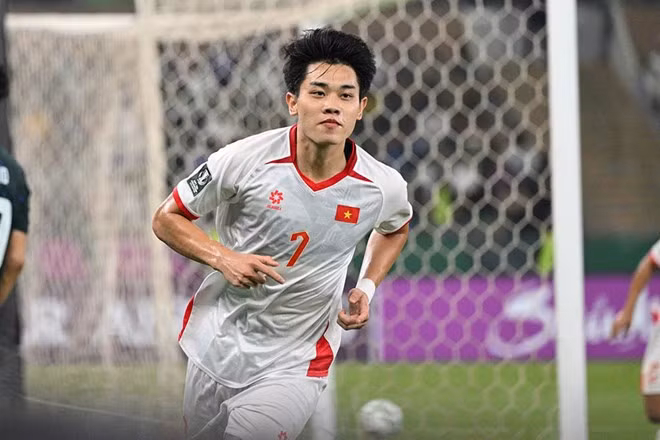 Đình Bắc thể hiện phong độ ấn tượng trong màu áo U23 Việt Nam tại giải U23 châu Á 2026. Ảnh: AFC