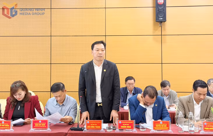 Đại diện doanh nghiệp tham gia ý kiến tại hội nghị.