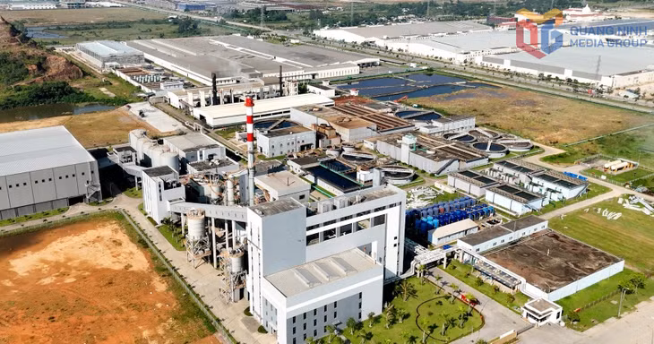 Khu xử lý nước thải tại KCN Hải Hà.