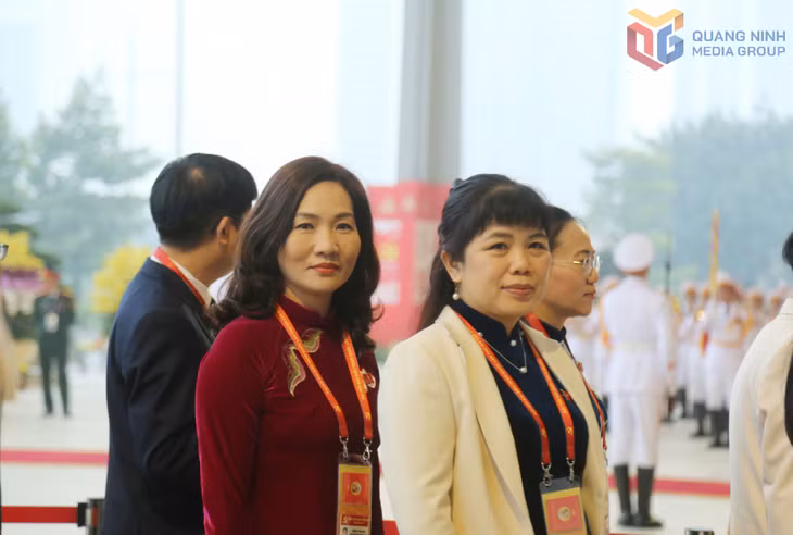 Đoàn đại biểu Đảng bộ tỉnh Quảng Ninh đến dự phiên trù bị Đại hội.