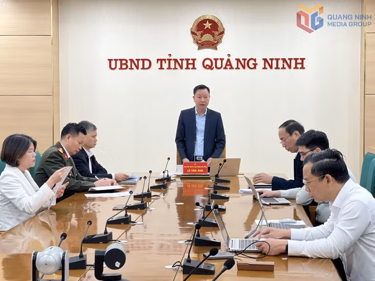 Phó Chủ tịch UBND tỉnh Lê Văn Ánh chủ trì hội nghị.