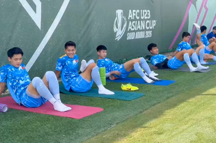 U23 Việt Nam đang có tâm lý thoải mái sau trận thắng U23 Jordan. Ảnh: VFF
