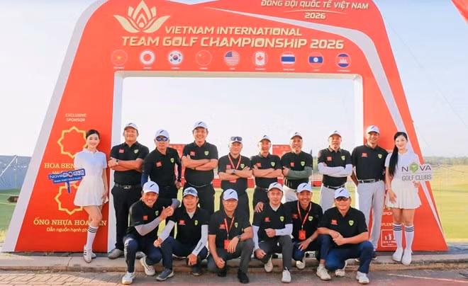 Đội golf chủ nhà Việt Nam tại giải đấu vừa qua. Ảnh: NovaWorld Phan Thiet Golf