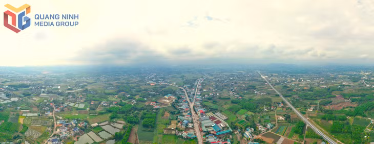 Toàn cảnh khu trung tâm xã Đường Hoa. Ảnh: Xuân Hoàng