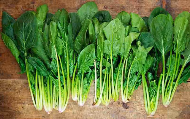 Rau chân vịt cung cấp chất xơ, nước và magiê giúp ngăn ngừa táo bón.