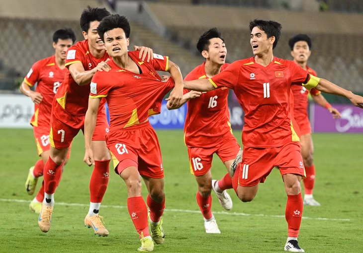 U23 Việt Nam giành chiến thắng xứng đáng trước U23 UAE ở tứ kết - Ảnh: AFC