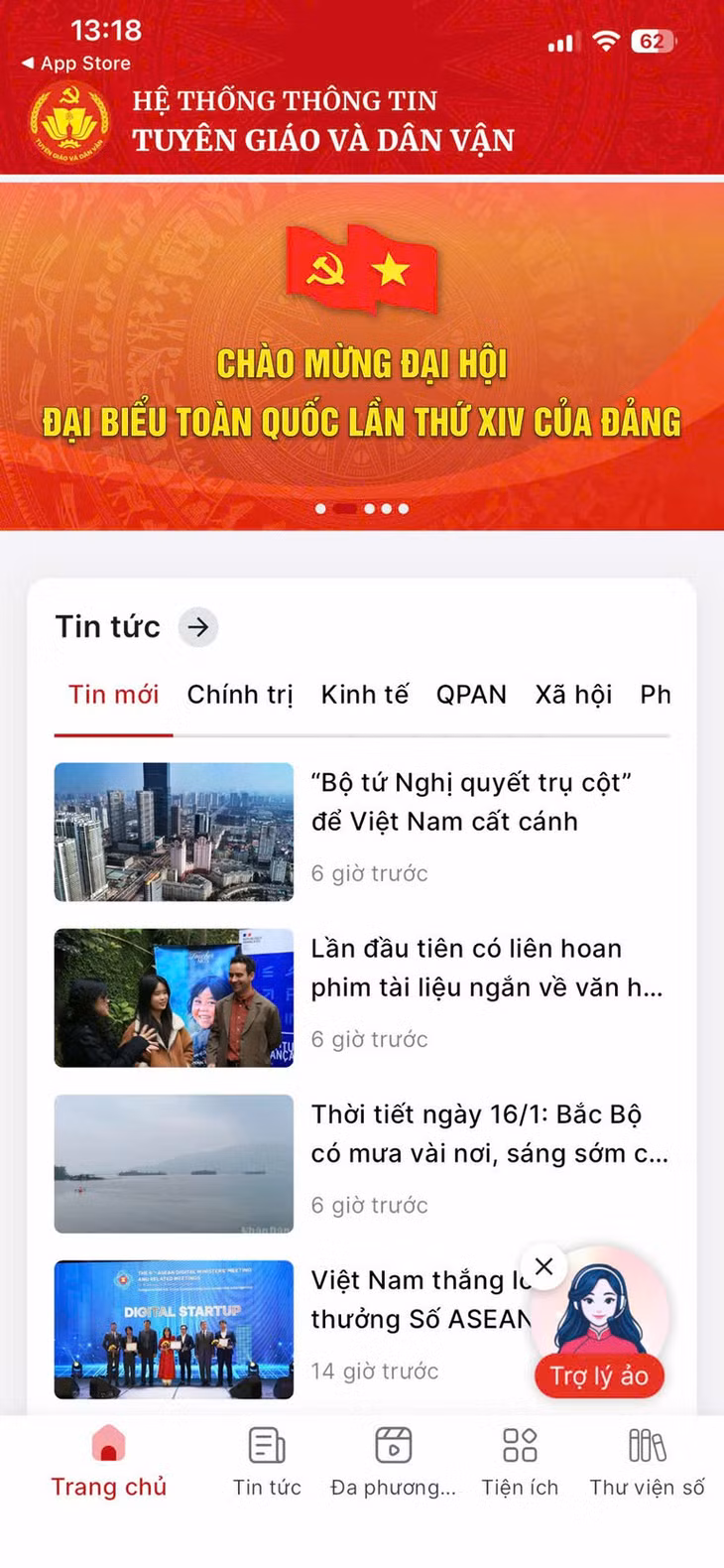 Ứng dụng Tuyên giáo và Dân vận - kênh thông tin chính thống của Đảng ảnh 1