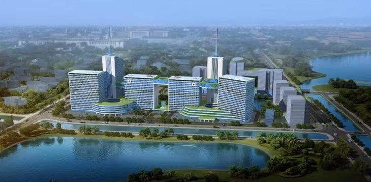 Phối cảnh khu phức hợp.