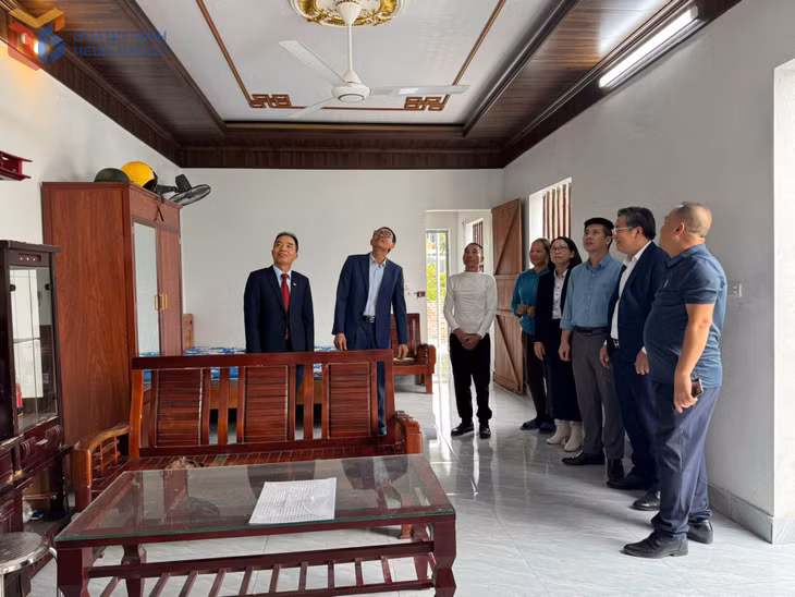 Căn nhà kiên cố giúp anh Trần Văn Tuấn có cuộc sống ổn định hơn.