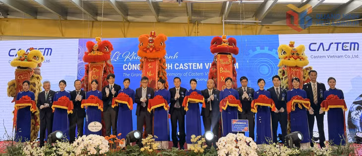 Nhà máy sản xuất cơ khí chính xác Castem Việt Nam tại Khu công nghiệp Sông Khoai được khánh thành vào đầu năm 2016