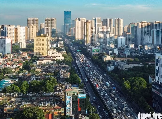 Thời gian tạm cấm ở đường vành đai 3 trên cao sẽ kéo dài liên tục từ 6h-21h các ngày diễn ra đại hội - Ảnh: HỒNG QUANG