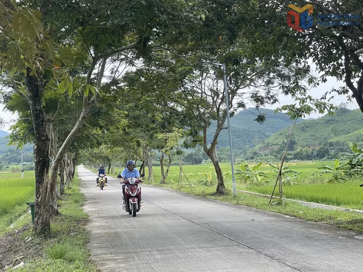 Tuyến đường nông thôn mới xanh, sạch, đẹp tại xã Quảng La.