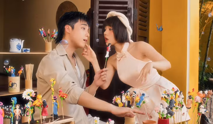 Ngô Lan Hương cùng sự xuất hiện cameo của Hải Đăng Doo - Ảnh: YouTube