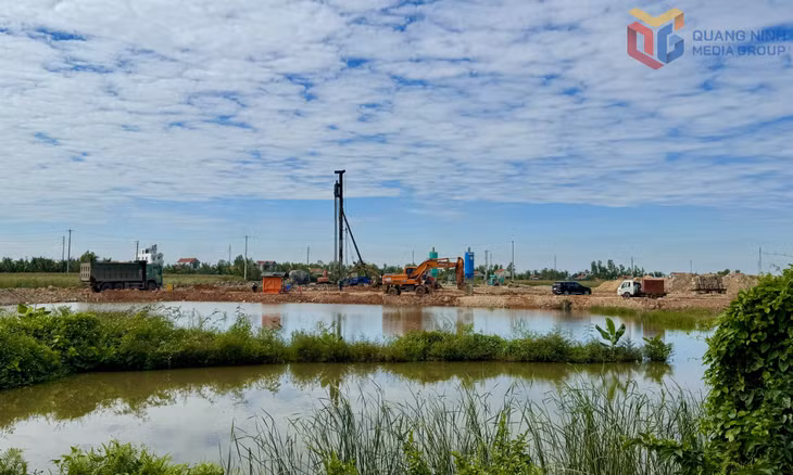 Chủ đầu tư KCN Bắc Tiền Phong triển khai đầu tư hạ tầng kỹ thuật giai đoạn 2. Ảnh: Mạnh Trường