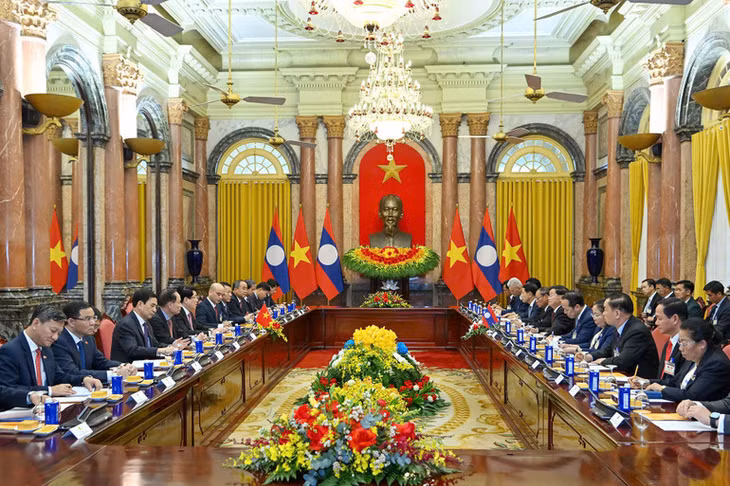 Toàn cảnh hội kiến. (Ảnh: THỦY NGUYÊN)