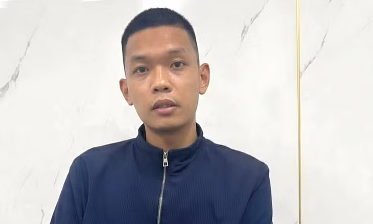 Kiều Ngọc Anh tại cơ quan công an - Ảnh: D.C.